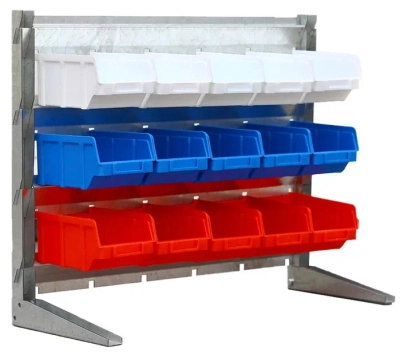 Стойка настольная с ящиками Серый