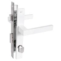 СТАНДАРТ 8520.02.9016 белый, ключ-вертушка  Замок врезной с/руч  (20)