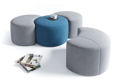 Пуф Шелл Луна ткань Вельвет-люкс