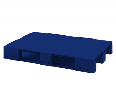 Усиленный сплошной поддон на трёх полозьях 1200x800x150 с бортиком 