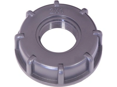 Переходник п/э для еврокуба 2"×1" "мама-мама", резьба S60X6, код: 37992