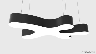 Светильник облако CLOUD S1800 6000K 137W, корпус черный