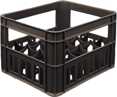 Ящик перфорированный 420×340×270, арт.: 419, объём 38.56, чёрный, код: 00430