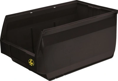 Ящик Venezia 500х310х250 PP, черный антистатичный, арт. 5006 ESD, код: 12775