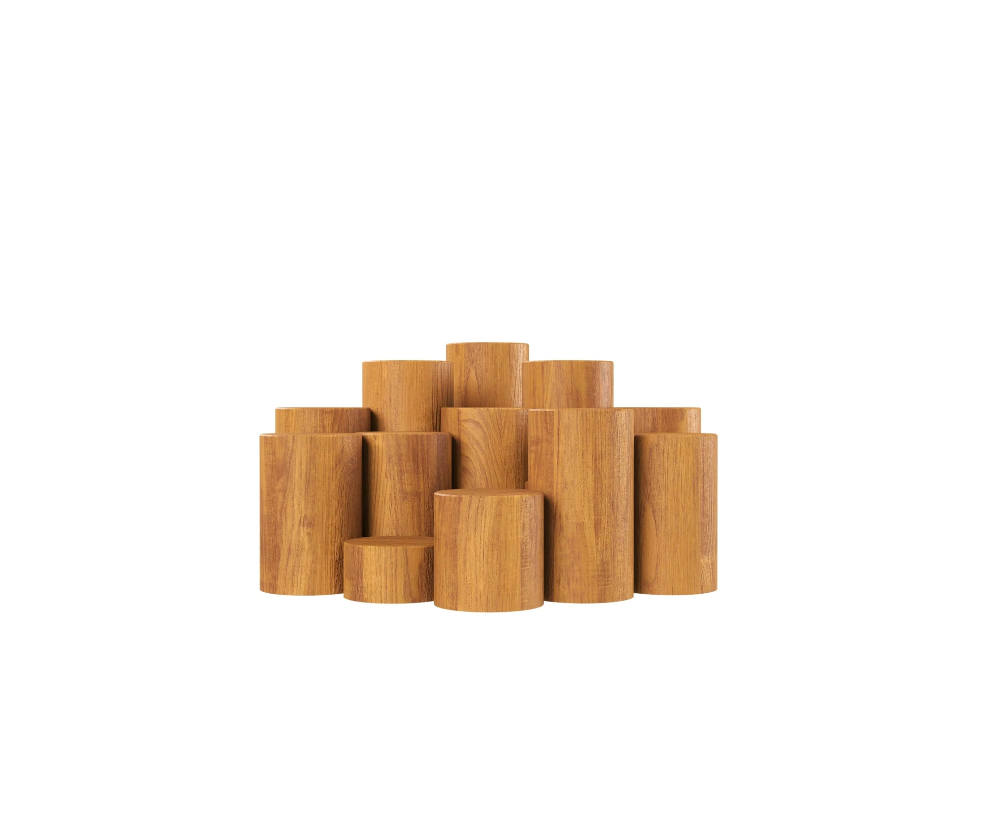 Пирамида из бревен HARDWOOD «Щёлково»