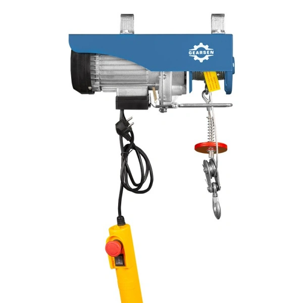 Мини электрическая таль стационарная GEARSEN PA 220В, 125/250кг, 12/6м