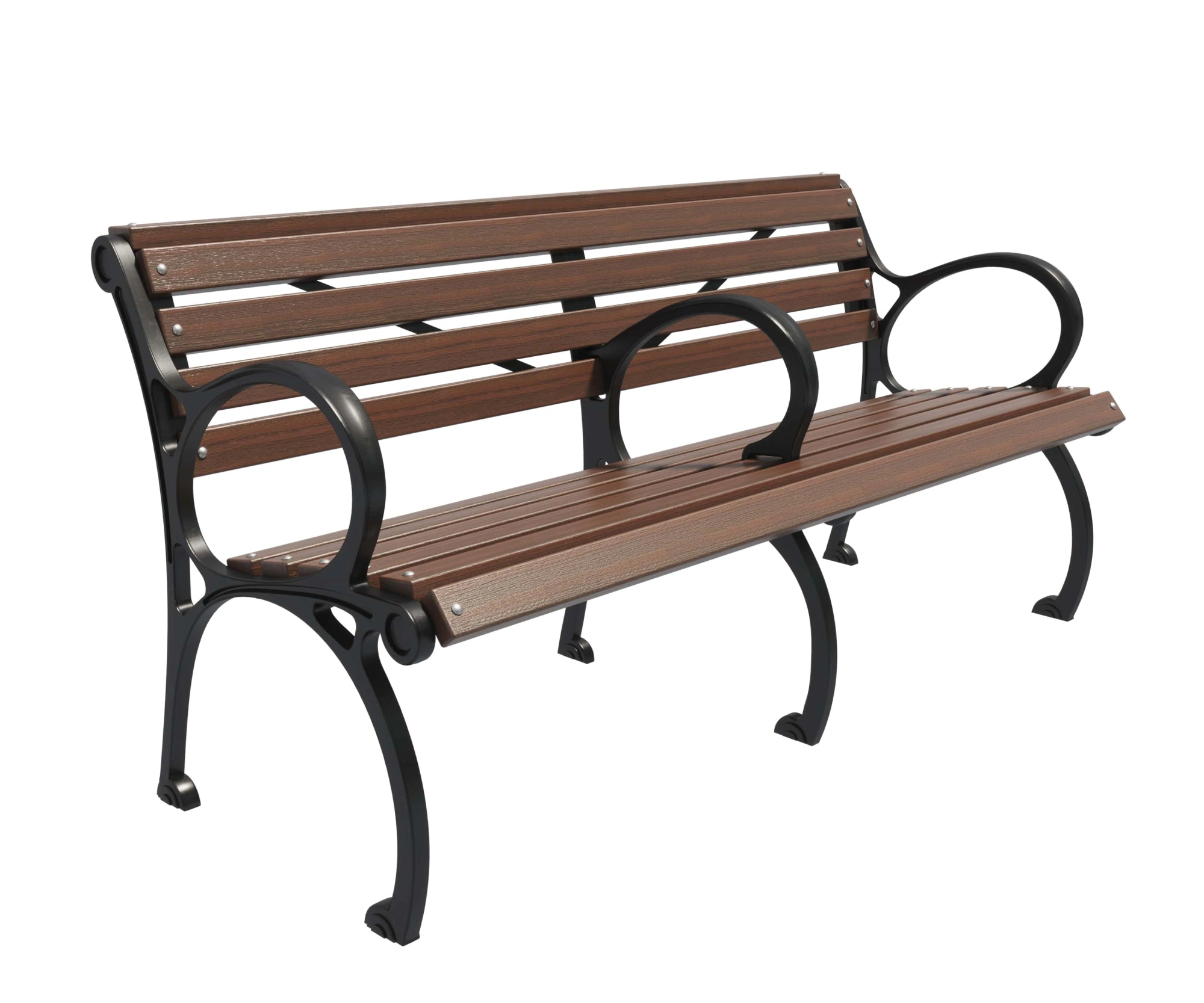 Скамейка чугунная «Квартал» 0,6 м (кресло)