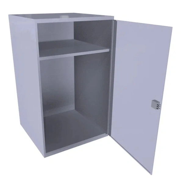 Шкаф для хранения бронежилетов и касок 1000x600x600 мм Светло-серый