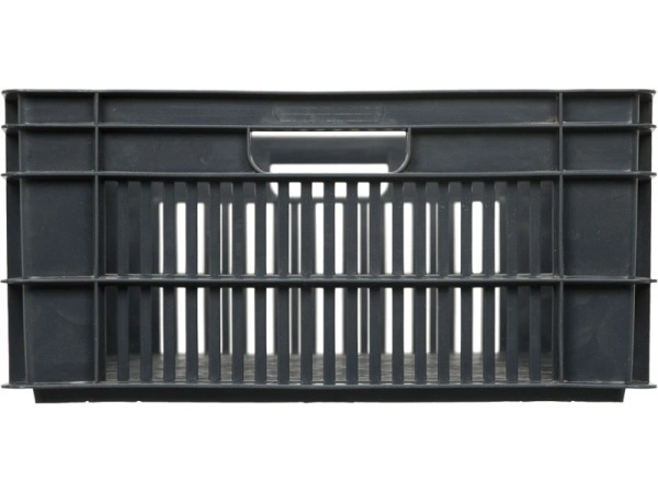 Ящик перфорированный 600×400×190, арт.: 106, объём 48, чёрный, код: 00363