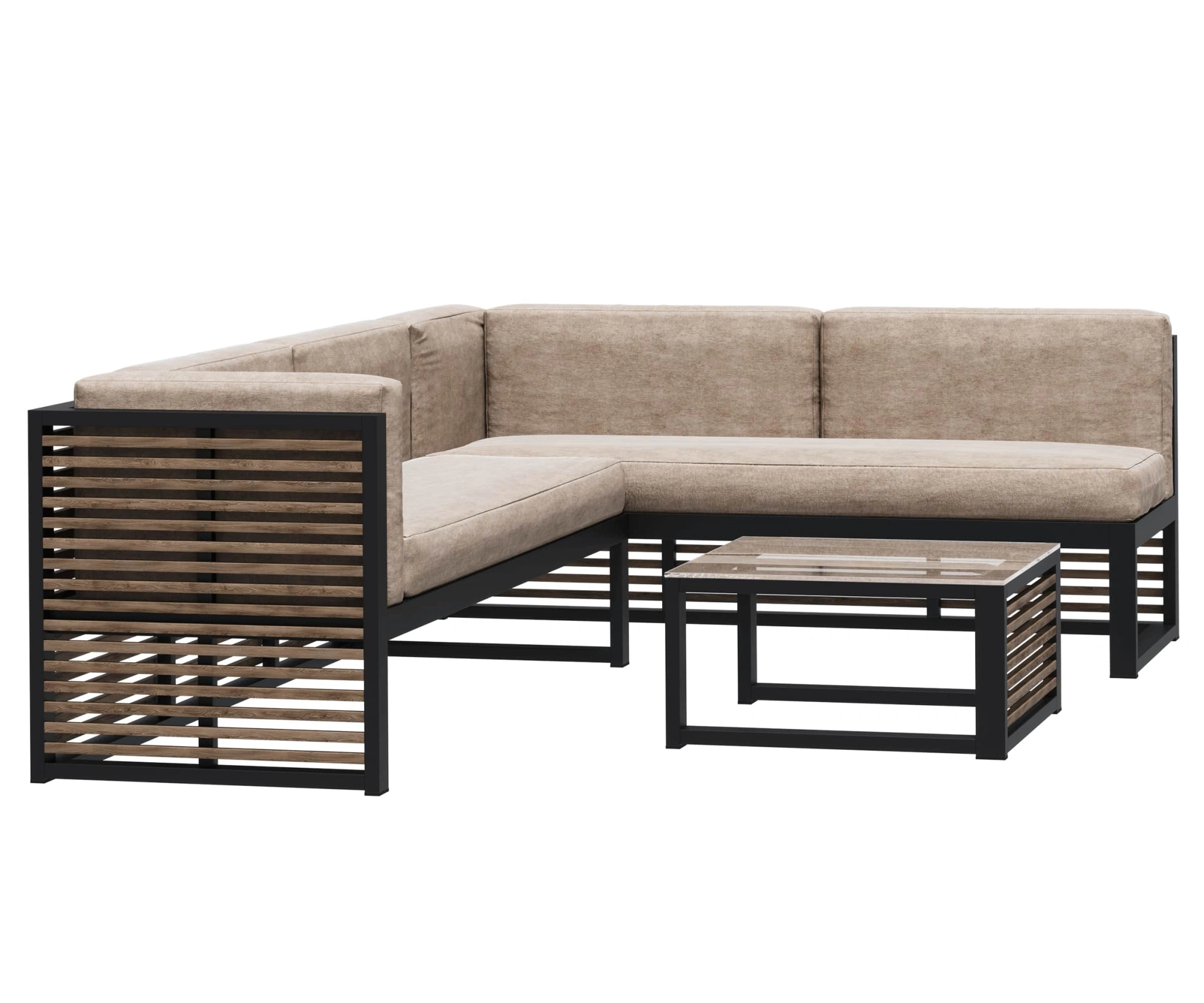 Диван угловой «Параллель» 1 Лиственница