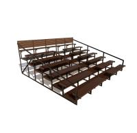 Трибуна "Спортивная" семиярусная (лиственница)